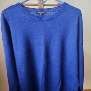 Eileen Fisher sweater, size large. Color=cobalt blue